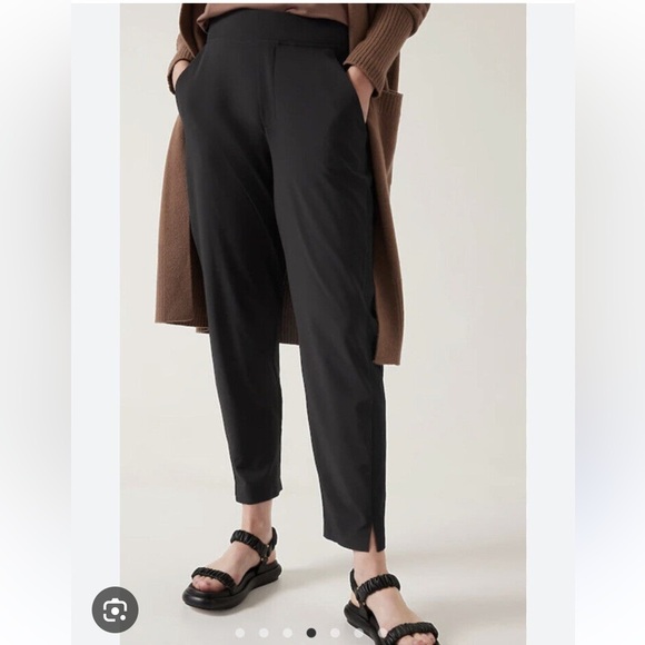 Athleta Brooklyn Black Ankle Pants Plus Size